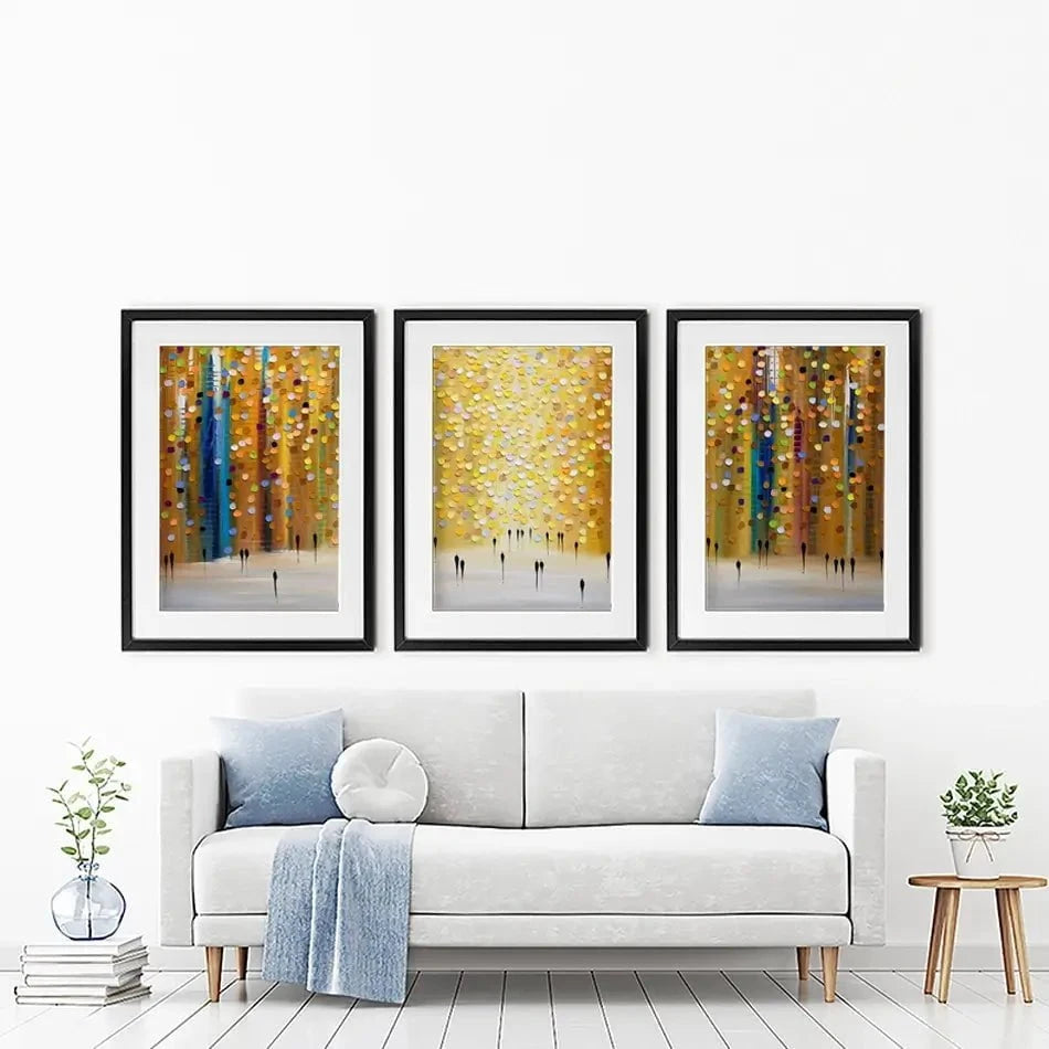 Dusks Embrace Framed Art Print Trio Dusks Embrace Framed Art Print Trio wall art product Ekaterina Ermilkina