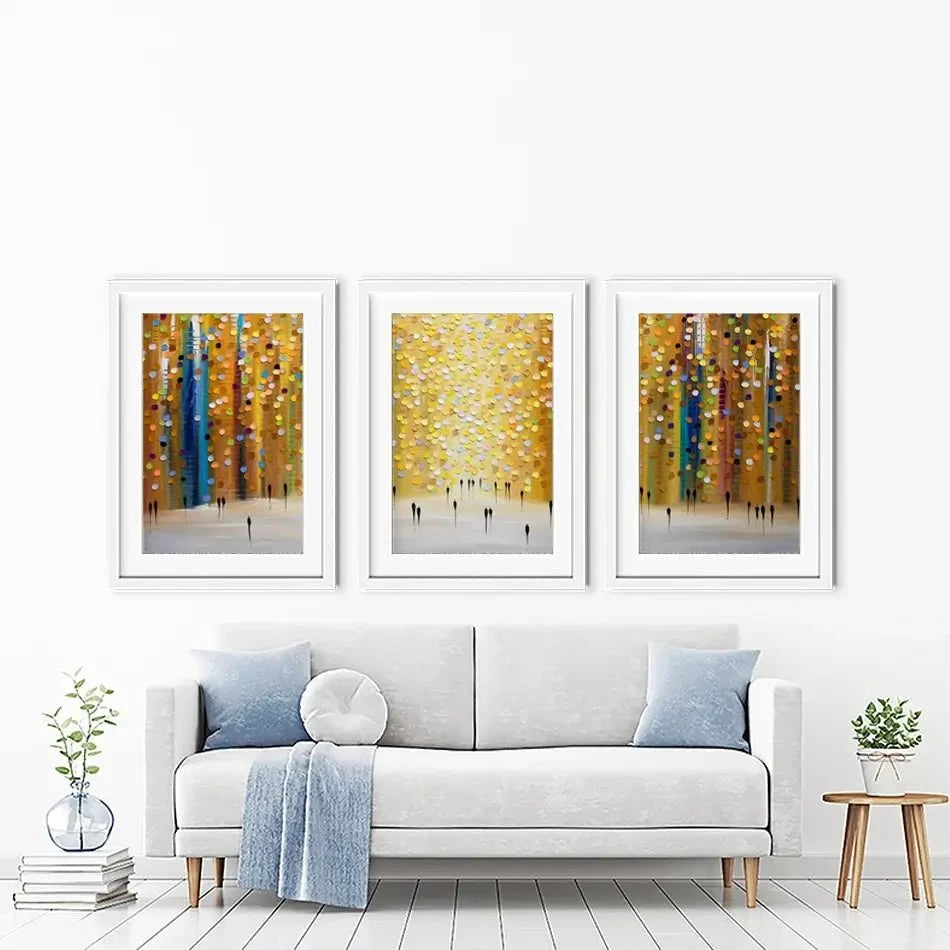 Dusks Embrace Framed Art Print Trio Dusks Embrace Framed Art Print Trio wall art product Ekaterina Ermilkina
