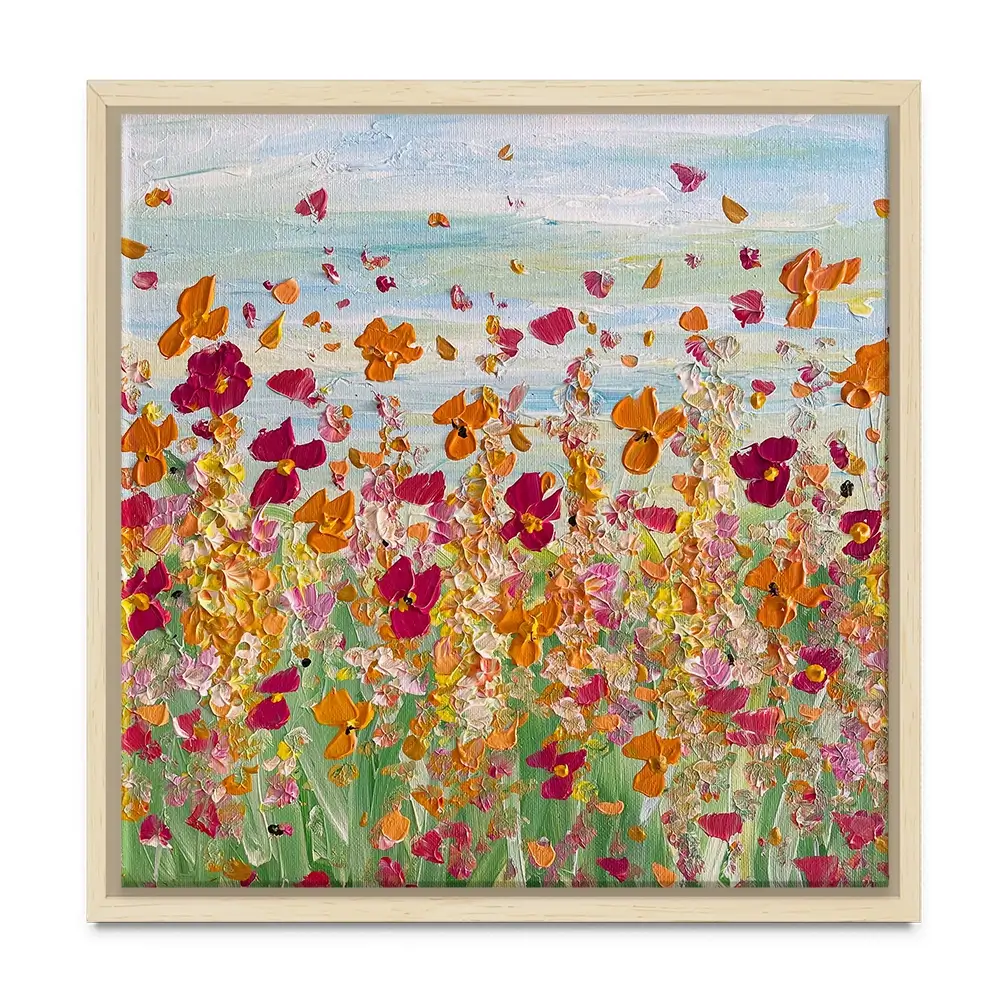 Early Autumn Flowers Square Canvas Print Early Autumn Flowers Square Canvas Print wall art product Charlotte Anna Reed