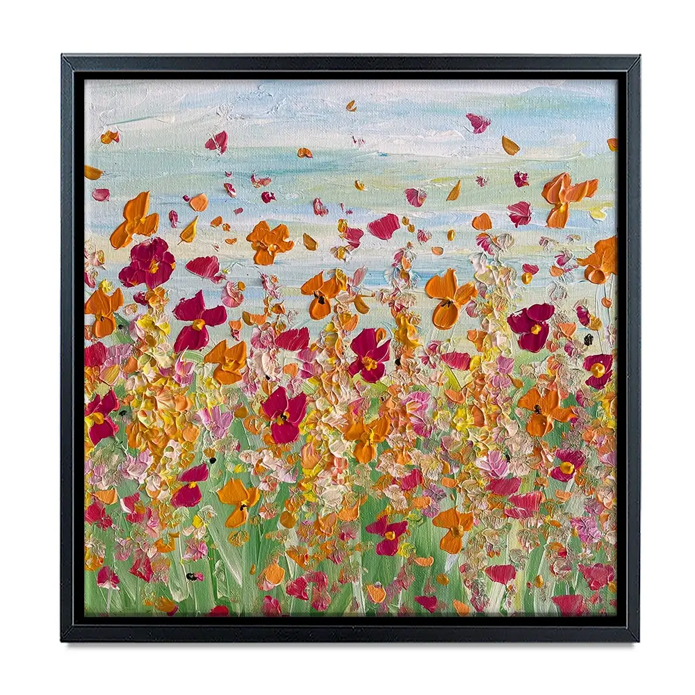 Early Autumn Flowers Square Canvas Print Early Autumn Flowers Square Canvas Print wall art product Charlotte Anna Reed