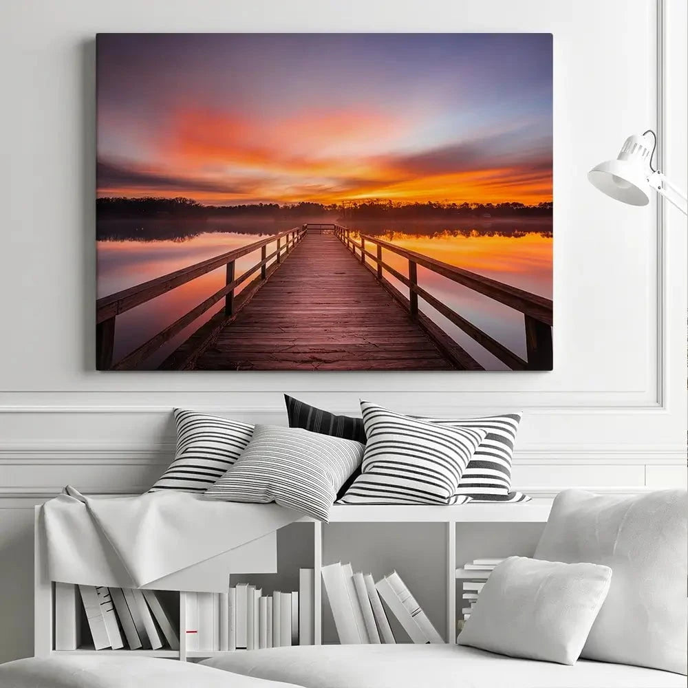 Early Morning Sunrise Canvas Print Early Morning Sunrise Canvas Print wall art product traveler jordan / Shutterstock