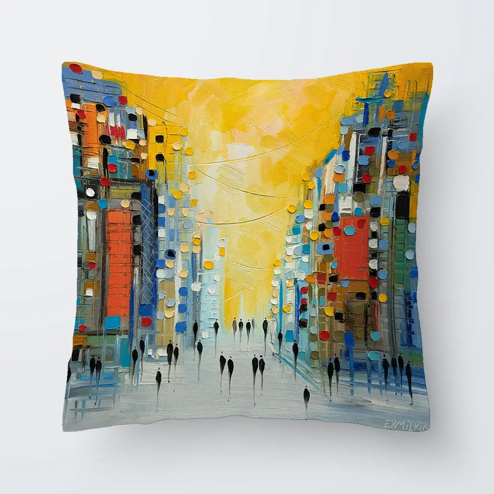 Early Sunset Cushion Early Sunset Cushion wall art product Ekaterina Ermilkina
