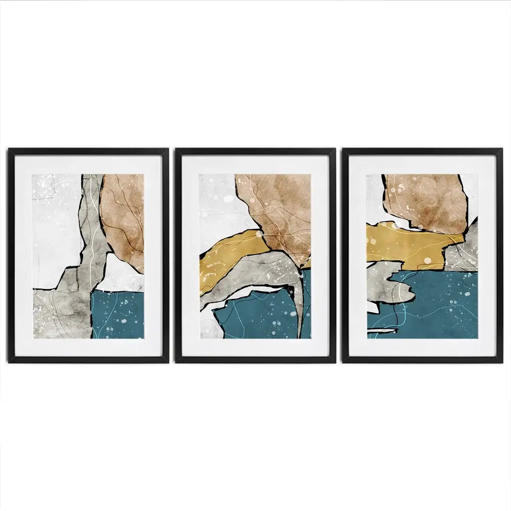 Earth Journey Framed Art Print Trio Earth Journey Framed Art Print Trio wall art product Art Print Shop