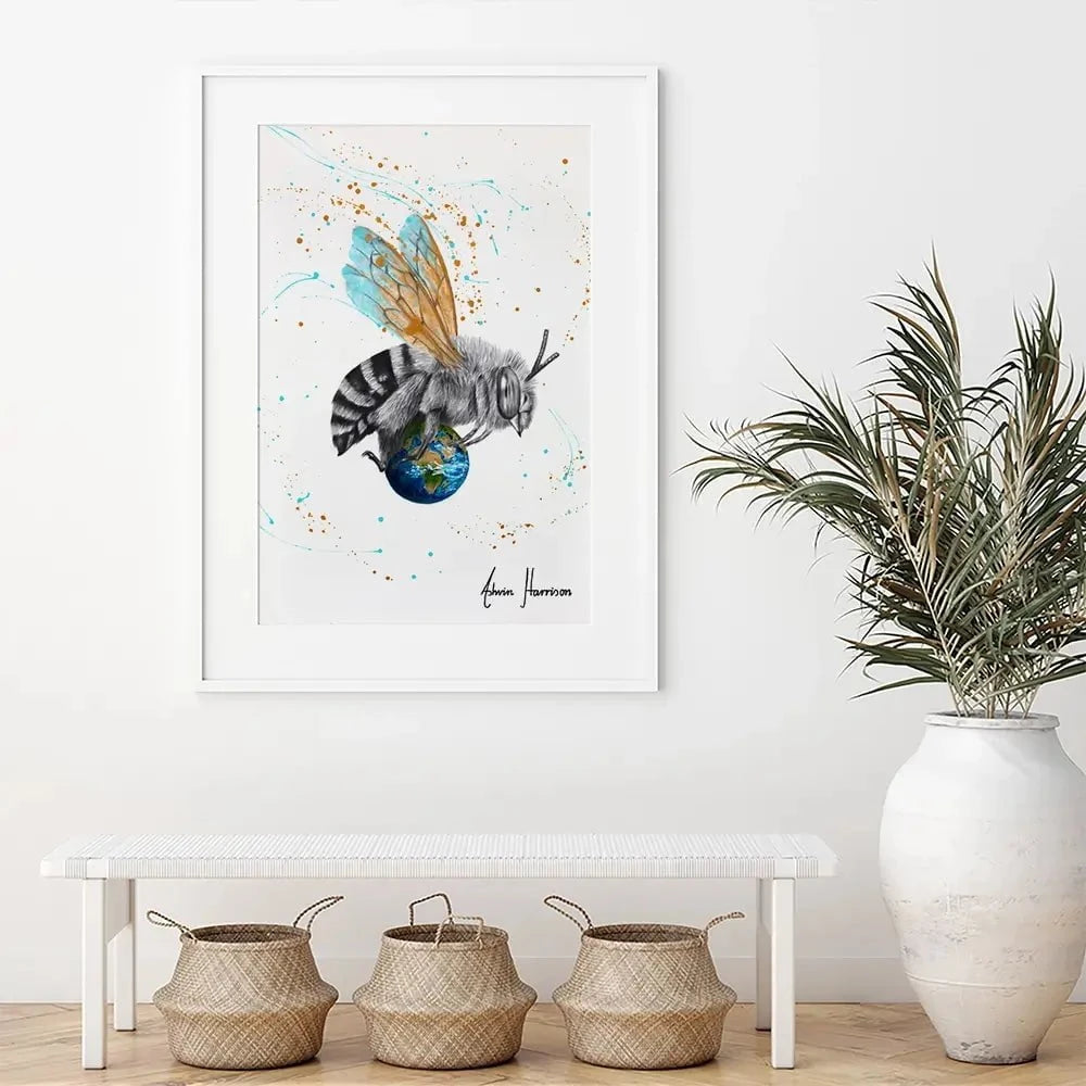 Earth To Bee Framed Art Print Earth To Bee Framed Art Print wall art product Ashvin Harrison