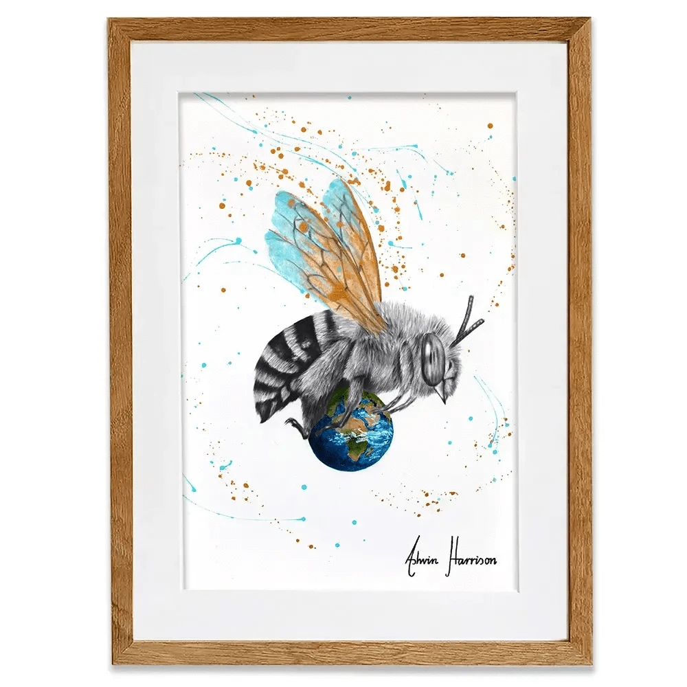 Earth To Bee Framed Art Print Earth To Bee Framed Art Print wall art product Ashvin Harrison