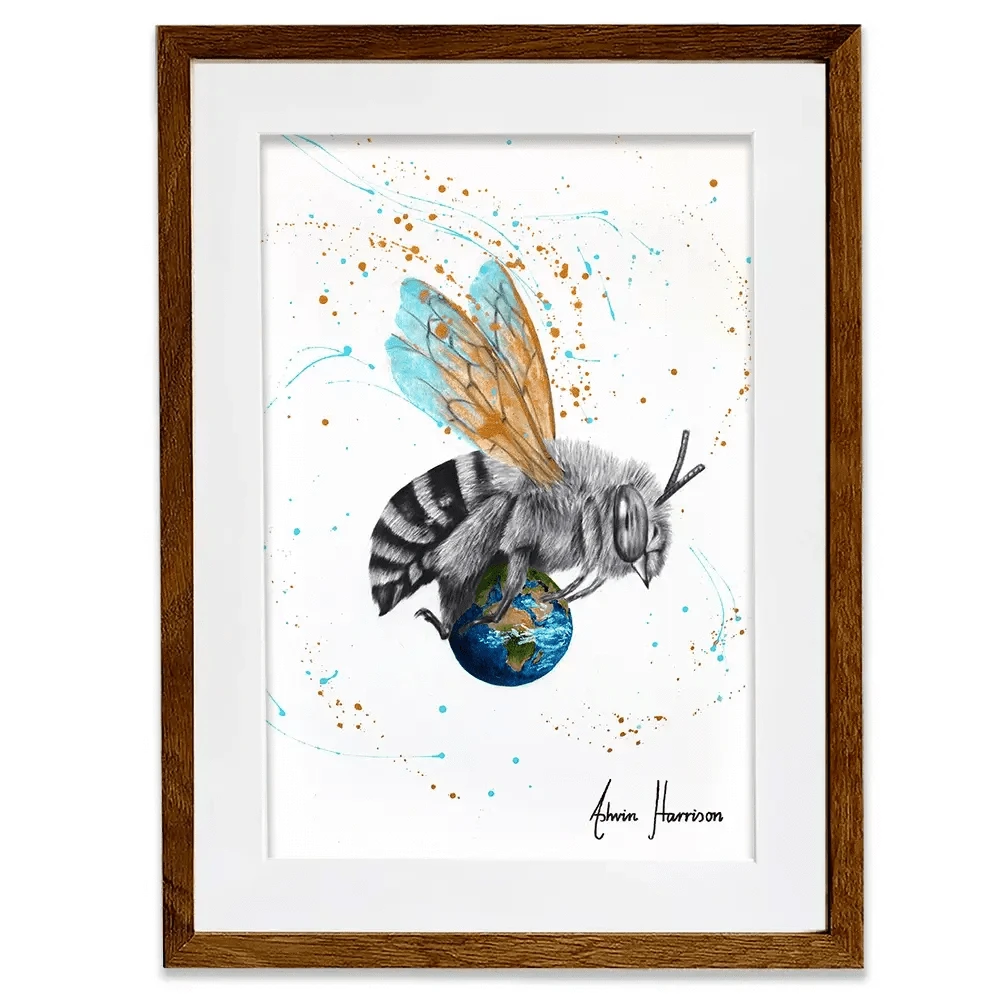 Earth To Bee Framed Art Print Earth To Bee Framed Art Print wall art product Ashvin Harrison