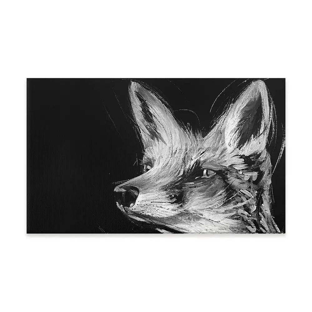 Eclipse Fox Canvas Print Eclipse Fox Canvas Print wall art product Aimee Linzi