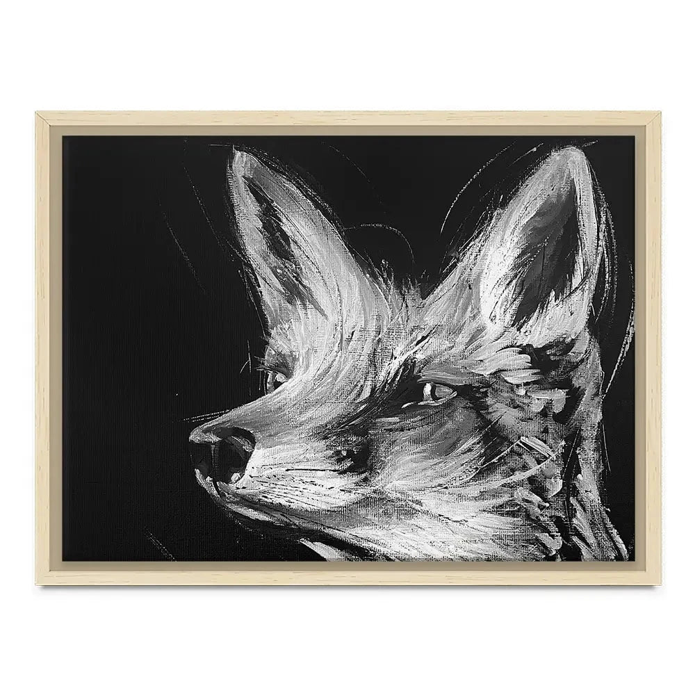 Eclipse Fox Canvas Print Eclipse Fox Canvas Print wall art product Aimee Linzi