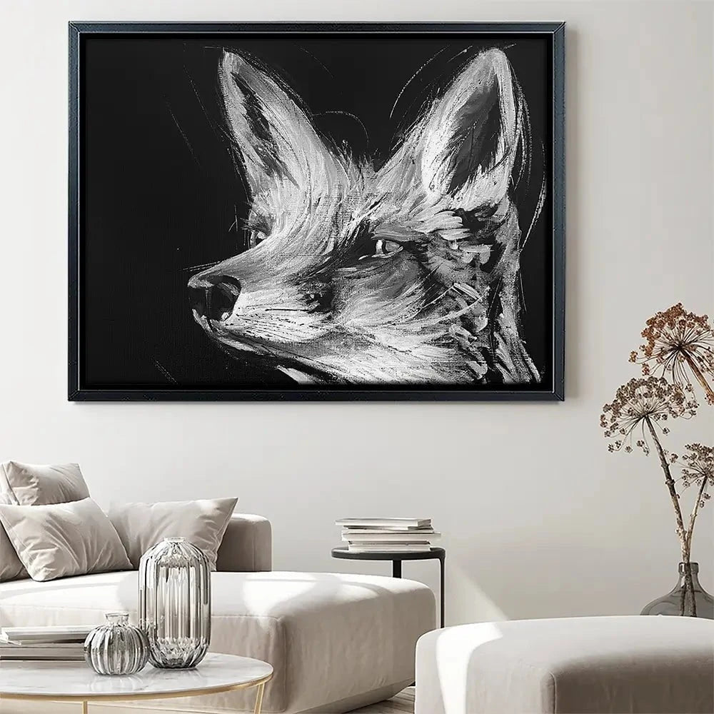 Eclipse Fox Canvas Print Eclipse Fox Canvas Print wall art product Aimee Linzi