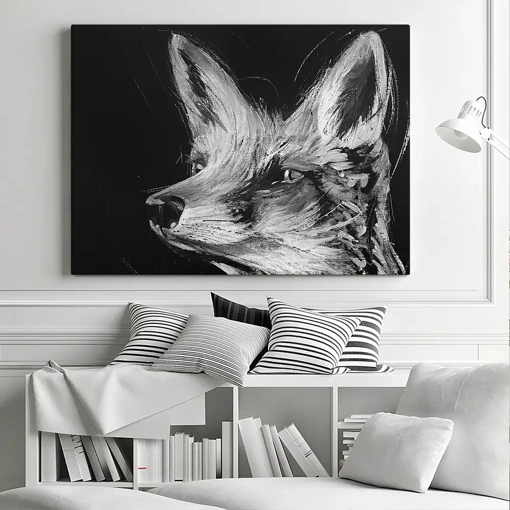 Eclipse Fox Canvas Print Eclipse Fox Canvas Print wall art product Aimee Linzi