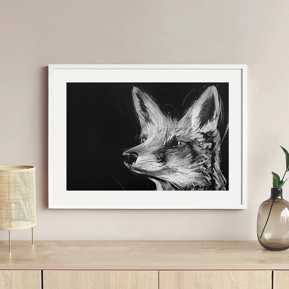 Eclipse Fox Framed Art Print Eclipse Fox Framed Art Print wall art product Aimee Linzi