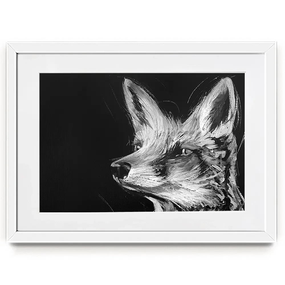 Eclipse Fox Framed Art Print Eclipse Fox Framed Art Print wall art product Aimee Linzi