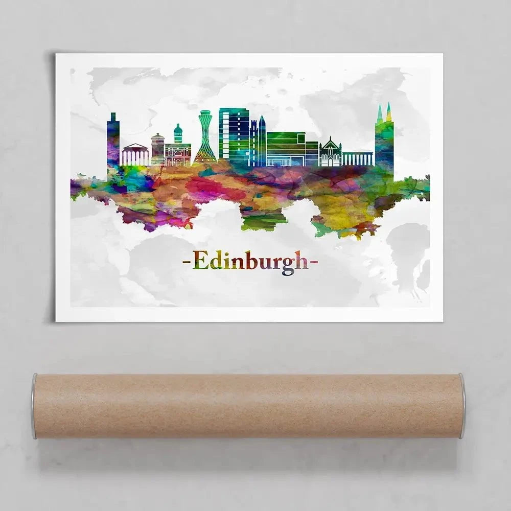 Edinburgh In Colour Art Print Edinburgh In Colour Art Print wall art product Towseef Dar / Shutterstock
