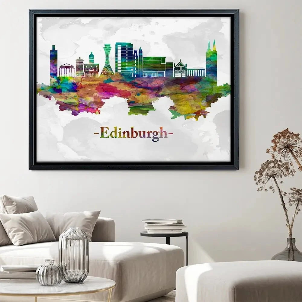Edinburgh In Colour Canvas Print Edinburgh In Colour Canvas Print wall art product Towseef Dar / Shutterstock