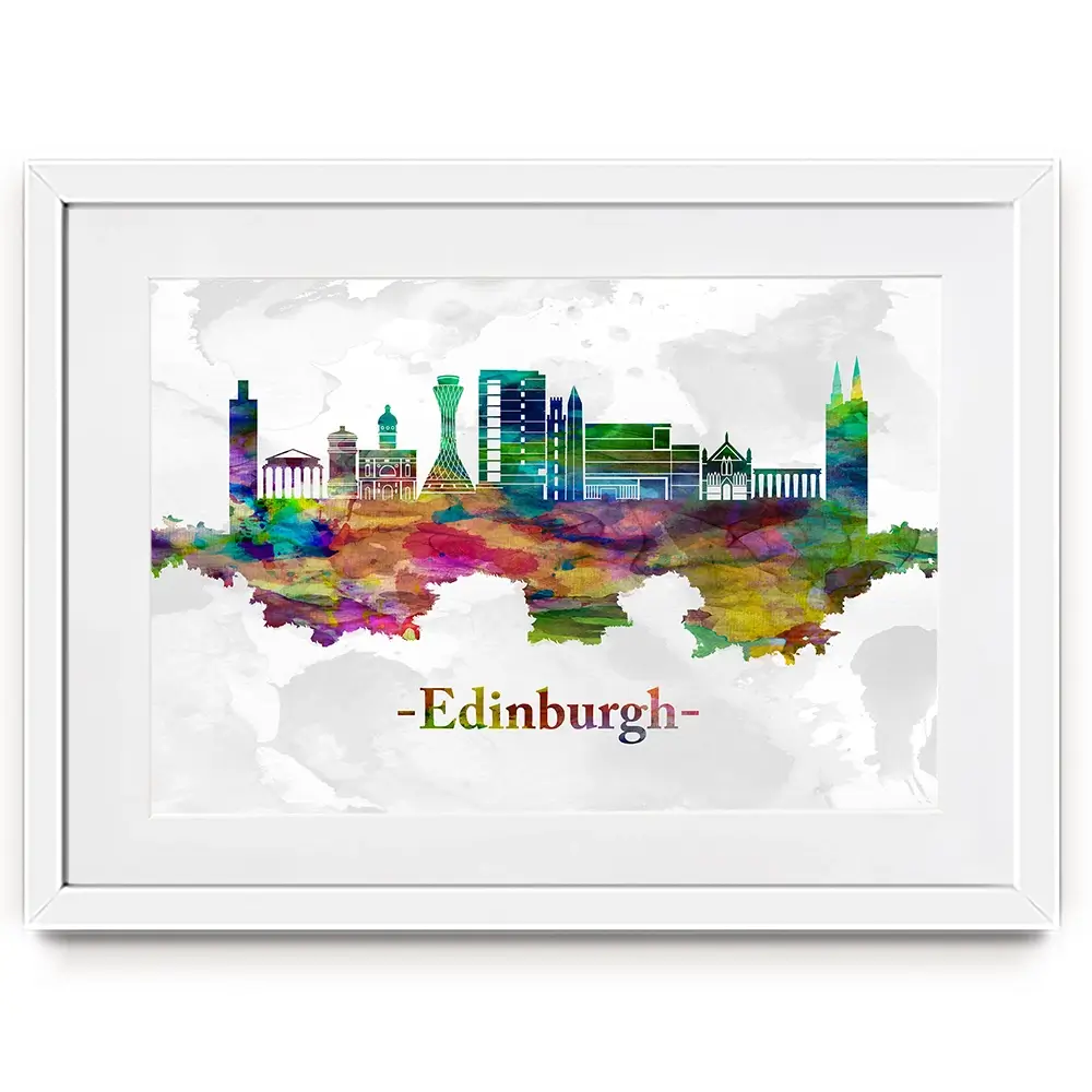 Edinburgh In Colour Framed Art Print Edinburgh In Colour Framed Art Print wall art product Towseef Dar / Shutterstock