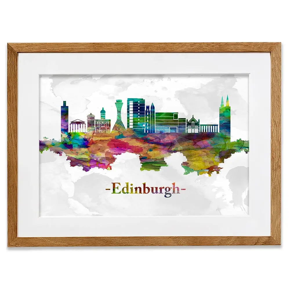 Edinburgh In Colour Framed Art Print Edinburgh In Colour Framed Art Print wall art product Towseef Dar / Shutterstock