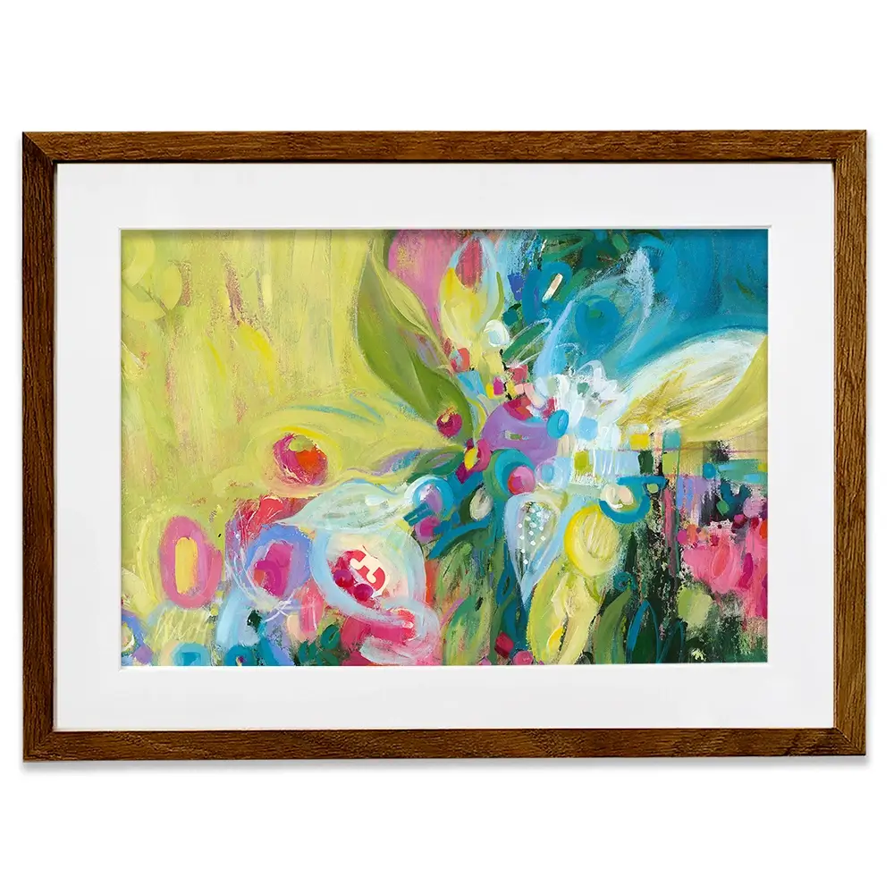 Edwinas Headdress Framed Art Print Edwinas Headdress Framed Art Print wall art product Janet Bothne