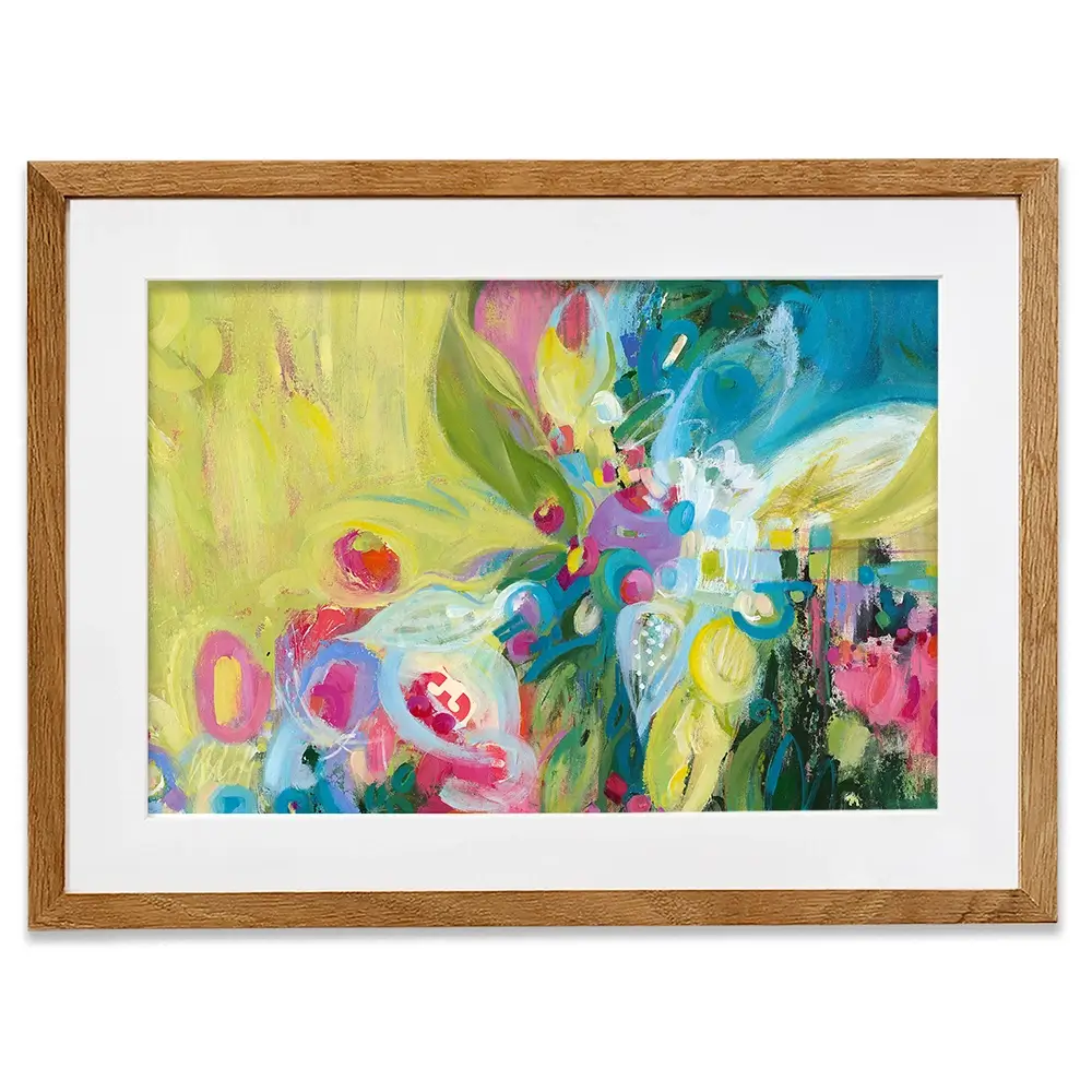Edwinas Headdress Framed Art Print Edwinas Headdress Framed Art Print wall art product Janet Bothne