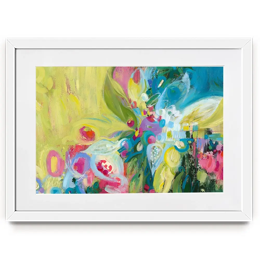 Edwinas Headdress Framed Art Print Edwinas Headdress Framed Art Print wall art product Janet Bothne