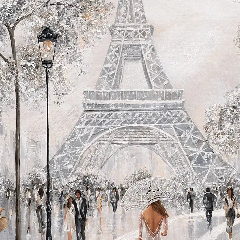 Eiffel Tower Flair Of Paris Canvas Print Eiffel Tower Flair Of Paris Canvas Print wall art product Isabella Karolewicz