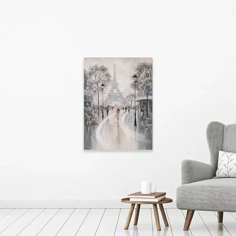 Eiffel Tower Flair Of Paris Canvas Print Eiffel Tower Flair Of Paris Canvas Print wall art product Isabella Karolewicz