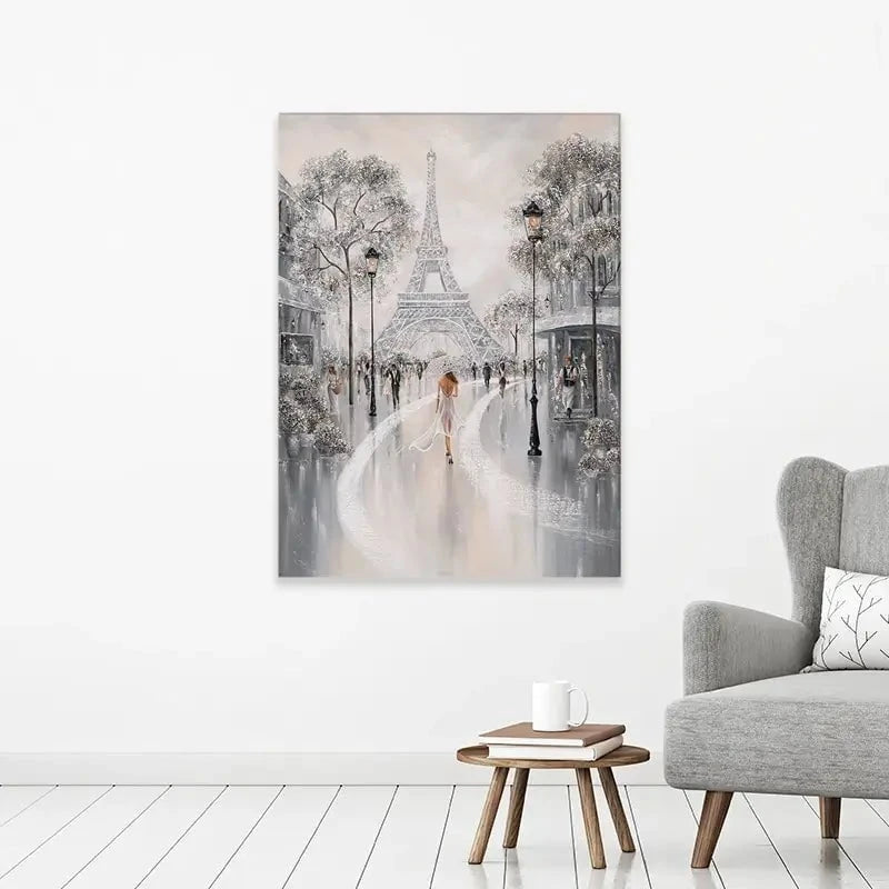 Eiffel Tower Flair Of Paris Canvas Print Eiffel Tower Flair Of Paris Canvas Print wall art product Isabella Karolewicz