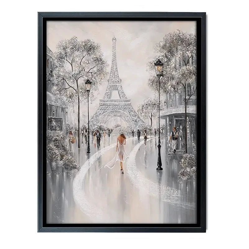 Eiffel Tower Flair Of Paris Canvas Print Eiffel Tower Flair Of Paris Canvas Print wall art product Isabella Karolewicz