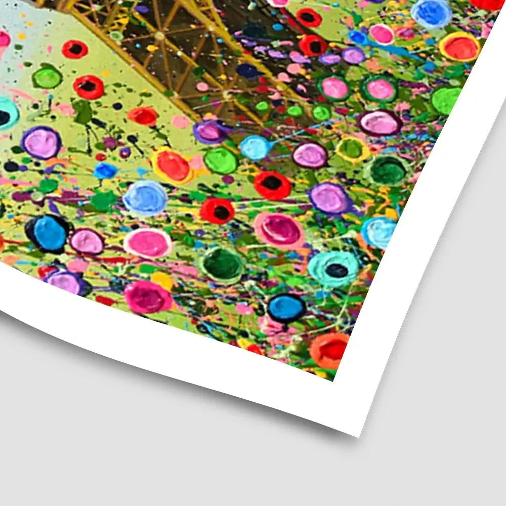 Eiffel Tower Flower Pop Art Print Eiffel Tower Flower Pop Art Print wall art product Jo Gough