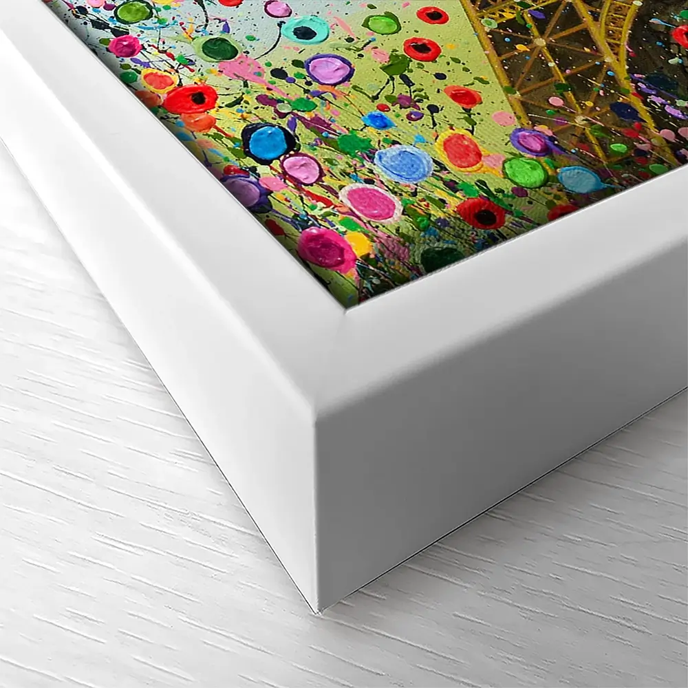 Eiffel Tower Flower Pop Canvas Print Eiffel Tower Flower Pop Canvas Print wall art product Jo Gough