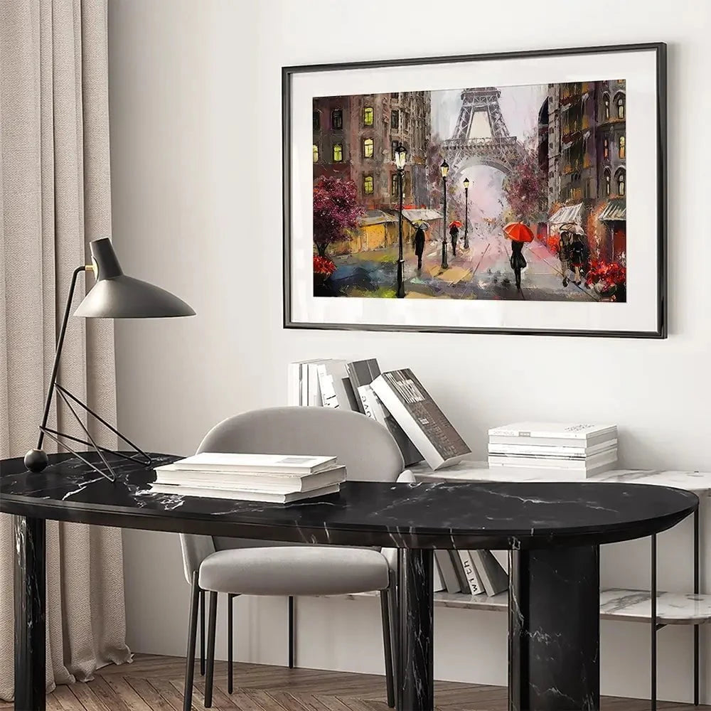 Eiffel Tower Framed Art Print Eiffel Tower Framed Art Print wall art product lisima / Shutterstock