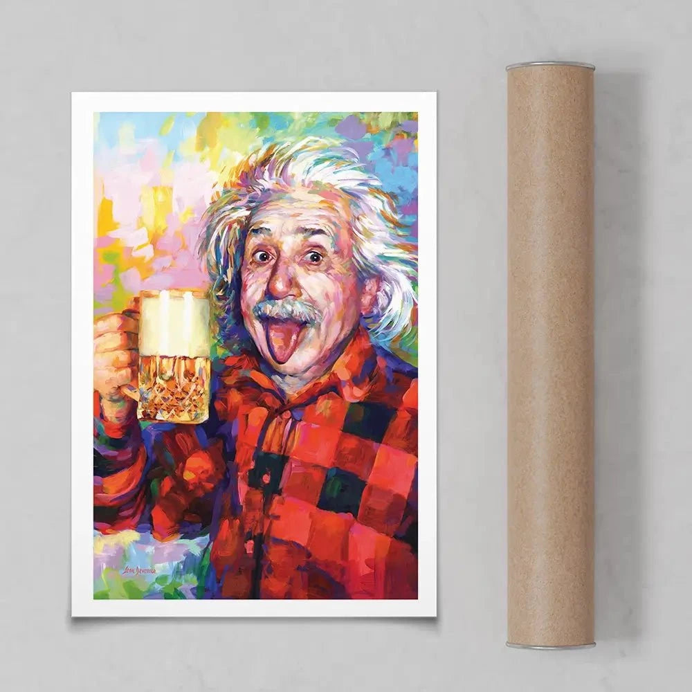 Einstein Art Print Einstein Art Print wall art product Leon Devenice