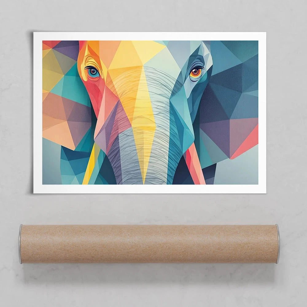 Elephant Shapes Art Print Elephant Shapes Art Print wall art product David Alexander Elder