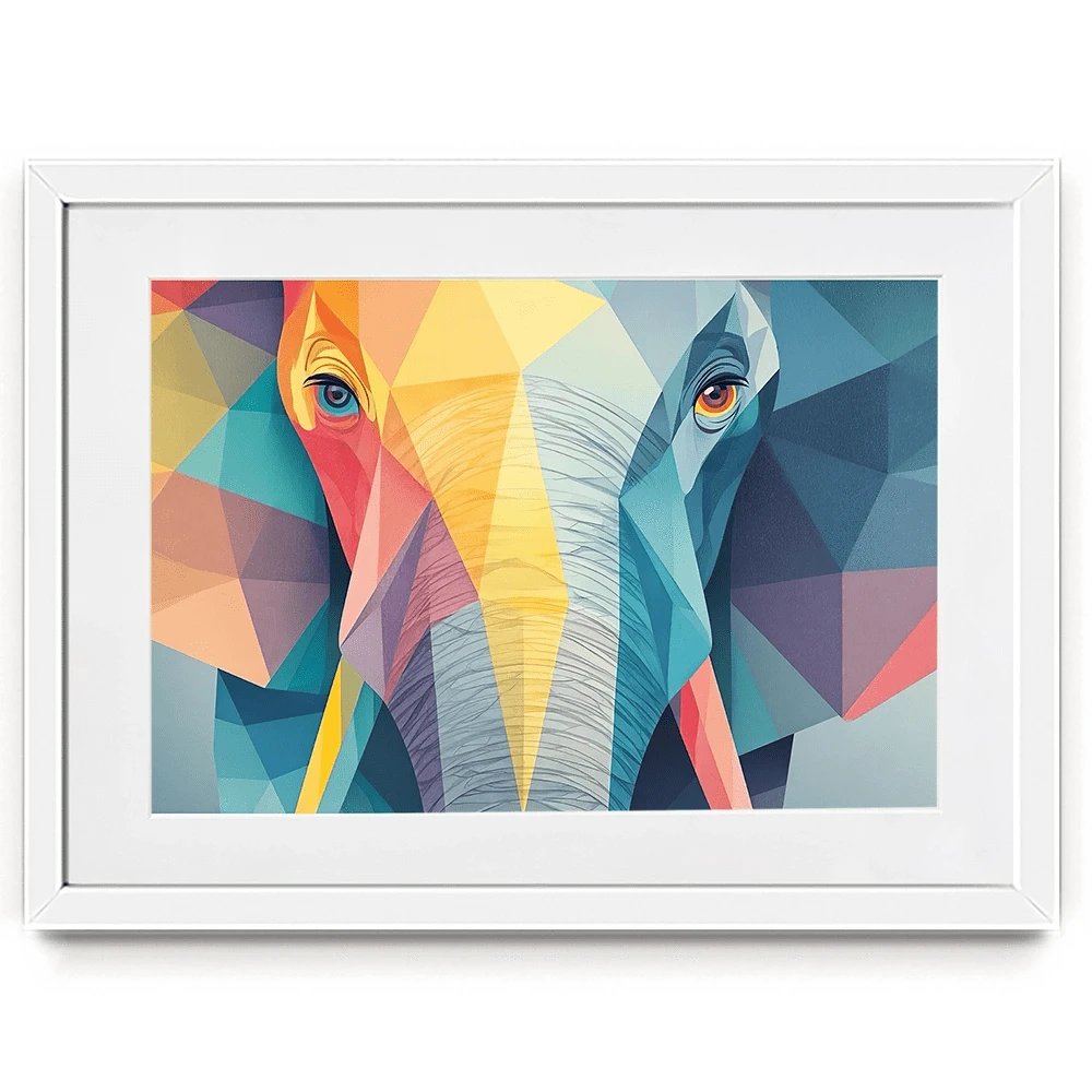 Elephant Shapes Framed Art Print Elephant Shapes Framed Art Print wall art product David Alexander Elder