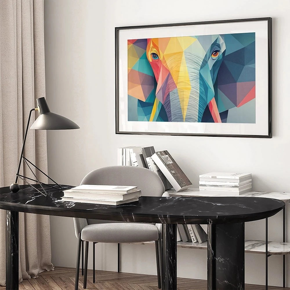 Elephant Shapes Framed Art Print Elephant Shapes Framed Art Print wall art product David Alexander Elder