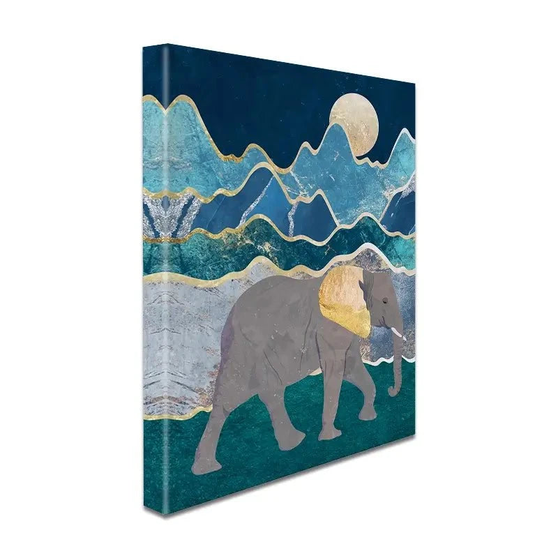 Elephants In The Mountains Canvas Print Elephants In The Mountains Canvas Print wall art product Sarah Manovski