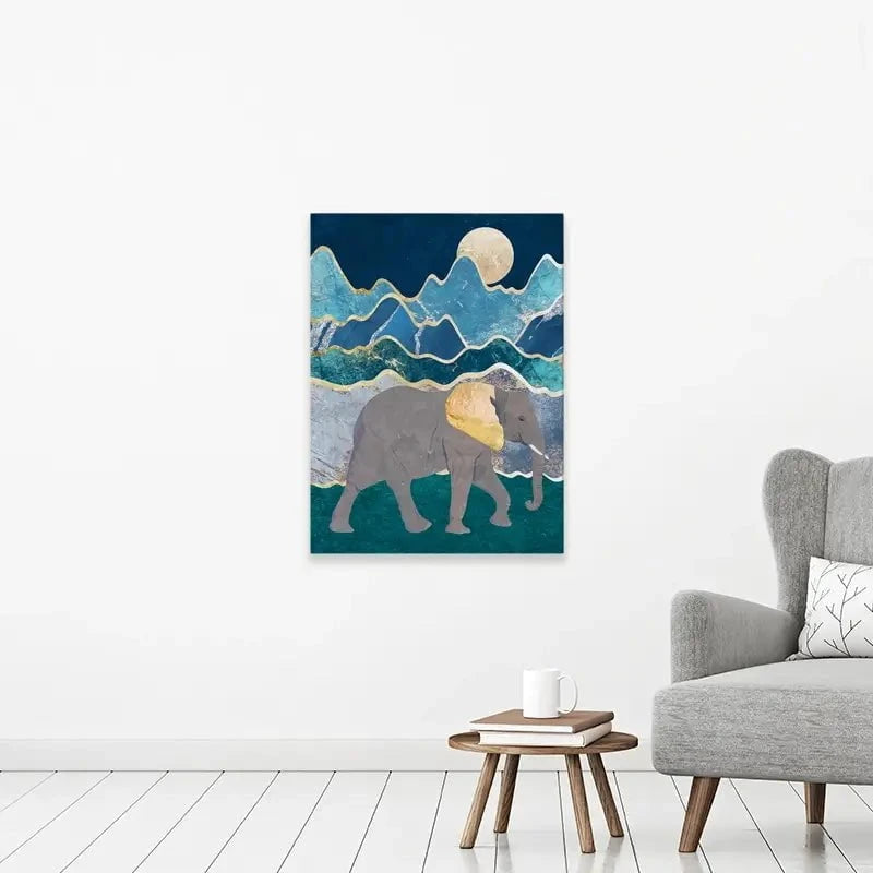 Elephants In The Mountains Canvas Print Elephants In The Mountains Canvas Print wall art product Sarah Manovski