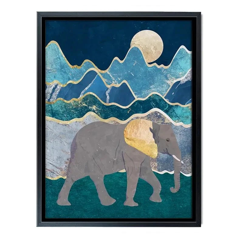 Elephants In The Mountains Canvas Print Elephants In The Mountains Canvas Print wall art product Sarah Manovski