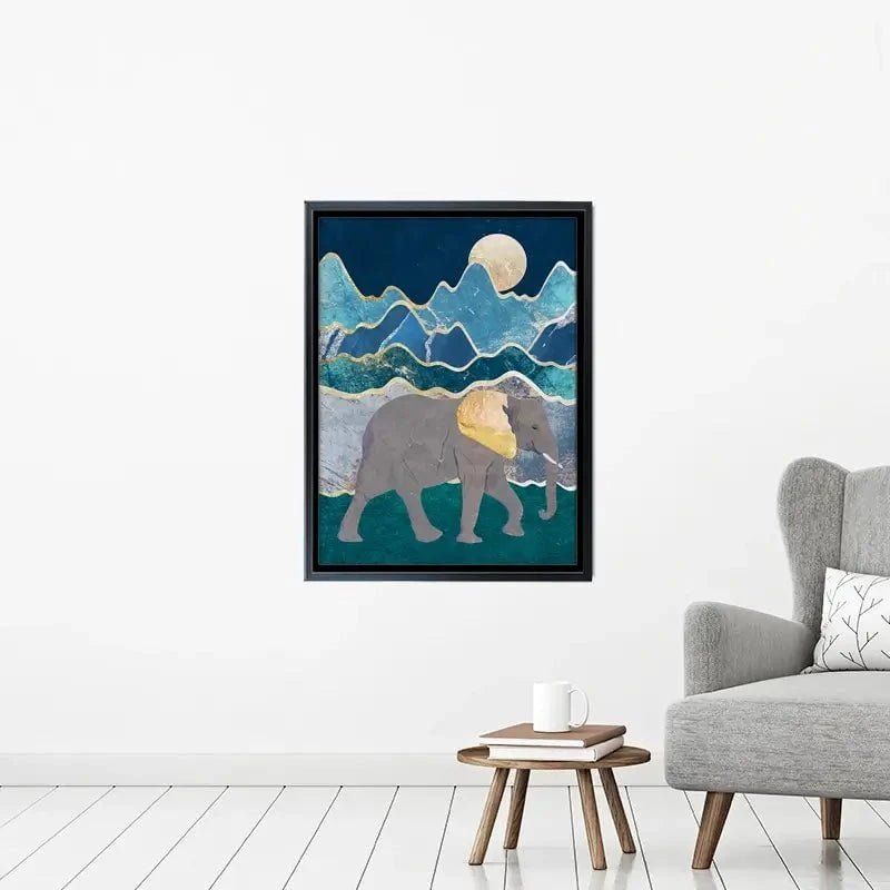 Elephants In The Mountains Canvas Print Elephants In The Mountains Canvas Print wall art product Sarah Manovski