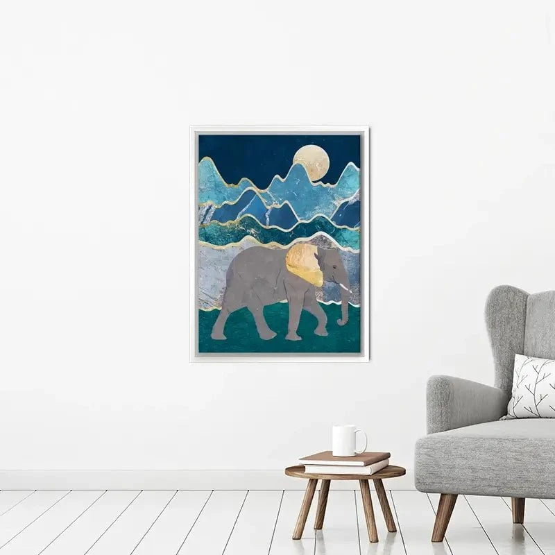 Elephants In The Mountains Canvas Print Elephants In The Mountains Canvas Print wall art product Sarah Manovski