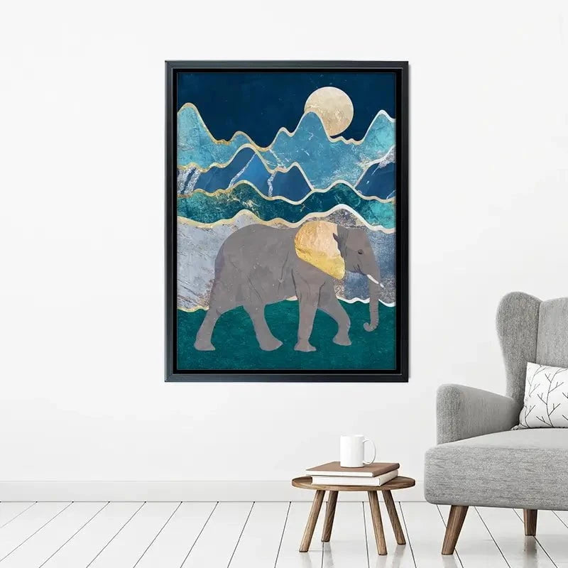Elephants In The Mountains Canvas Print Elephants In The Mountains Canvas Print wall art product Sarah Manovski