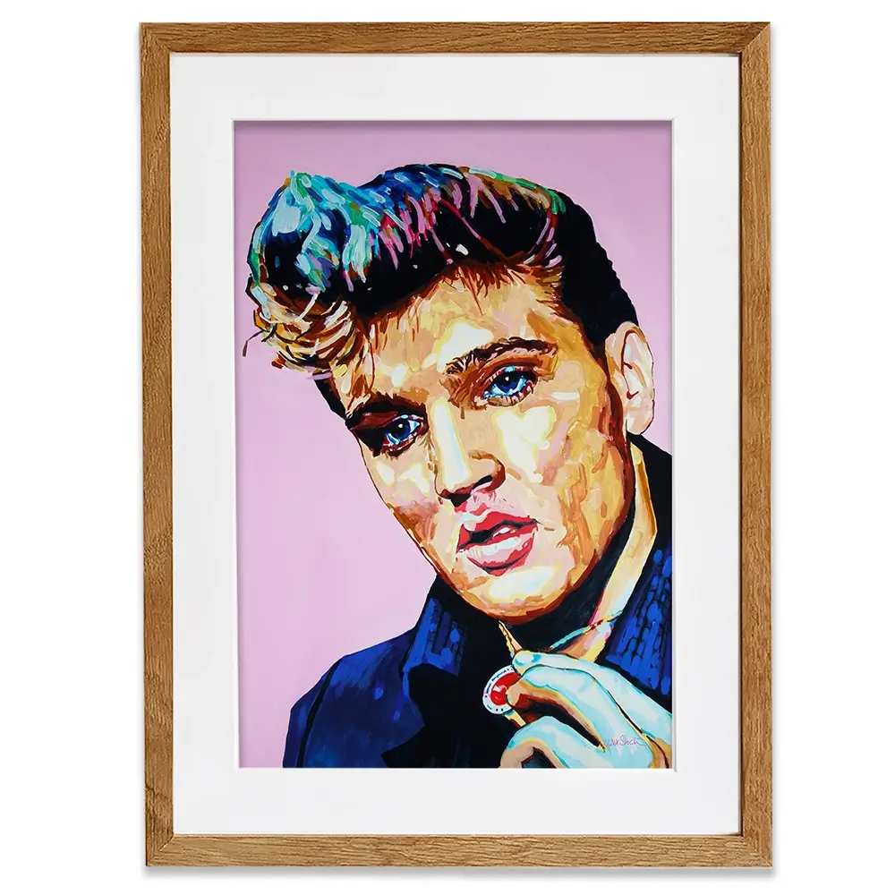 Elvis Framed Art Print Elvis Framed Art Print wall art product Juliet Stockton