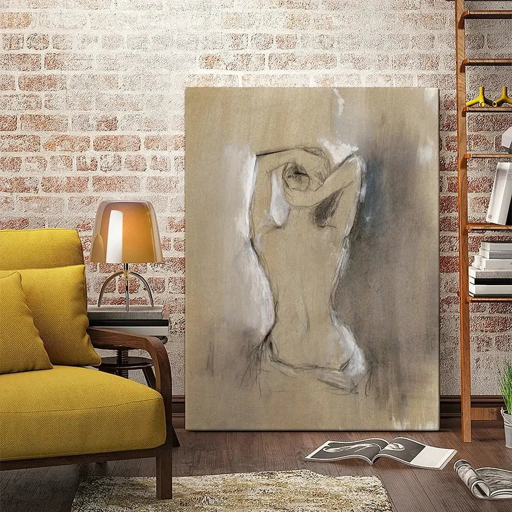 Embellished Contemporary Figure Canvas Print Embellished Contemporary Figure Canvas Print wall art product Ethan Harper