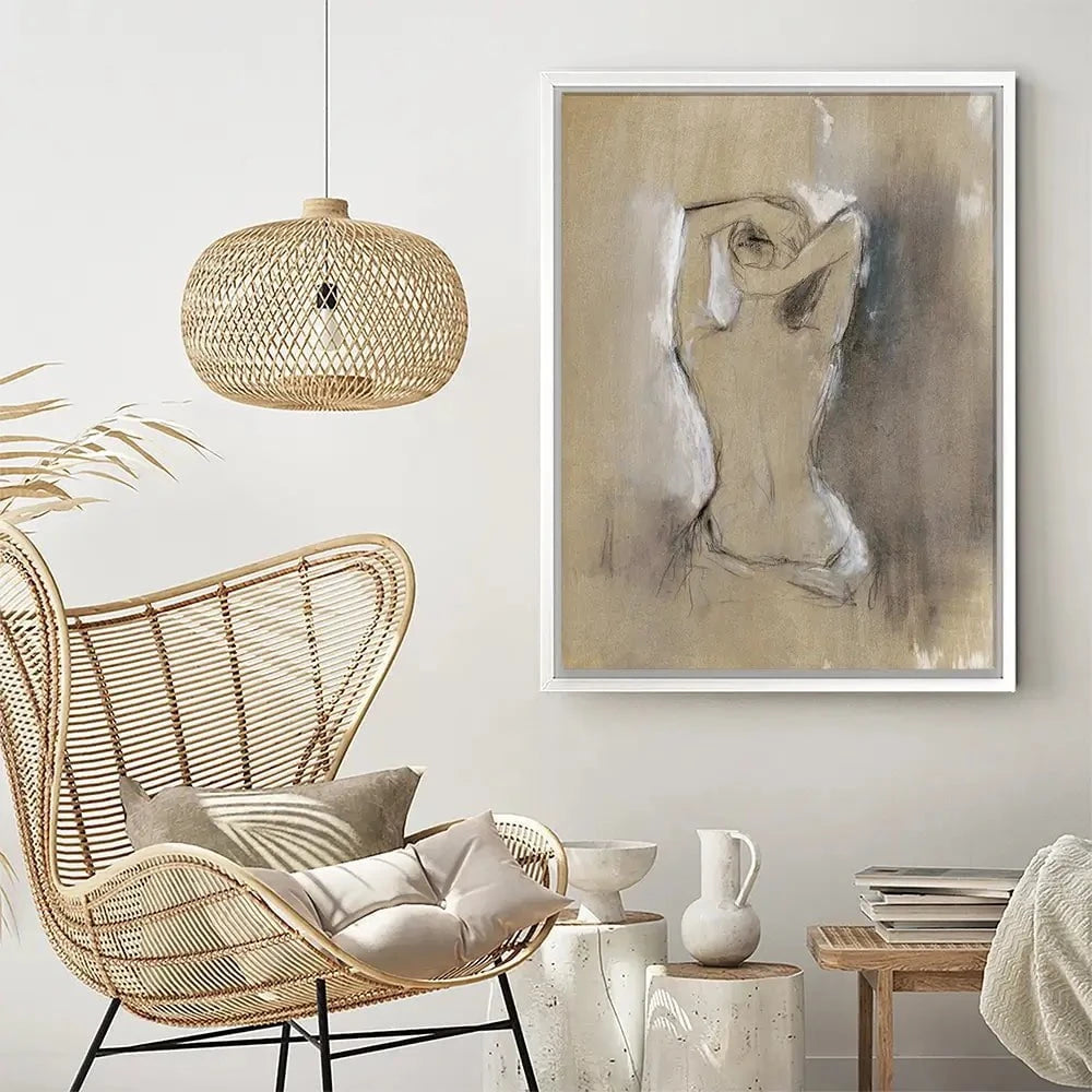 Embellished Contemporary Figure Canvas Print Embellished Contemporary Figure Canvas Print wall art product Ethan Harper