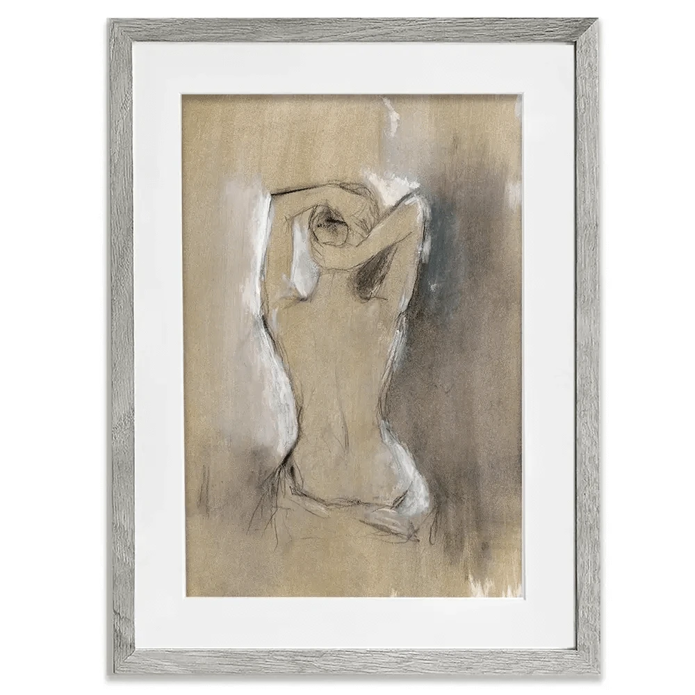 Embellished Contemporary Figure Framed Art Print Embellished Contemporary Figure Framed Art Print wall art product Ethan Harper
