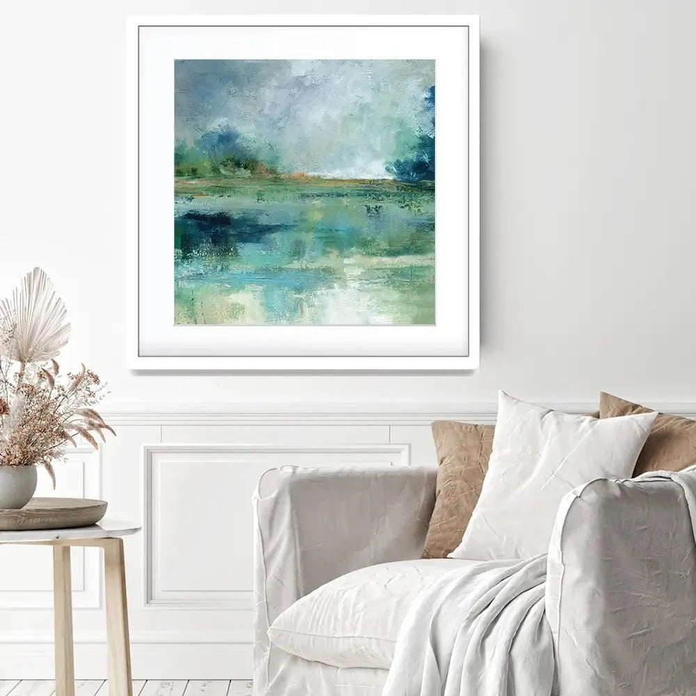 Emerald Isle Square Framed Art Print Emerald Isle Square Framed Art Print wall art product Carol Robinson