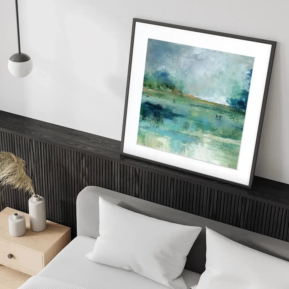 Emerald Isle Square Framed Art Print Emerald Isle Square Framed Art Print wall art product Carol Robinson