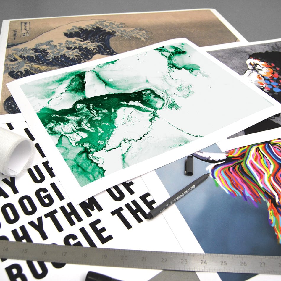 Emerald White Art Print wall art product / Shutterstock