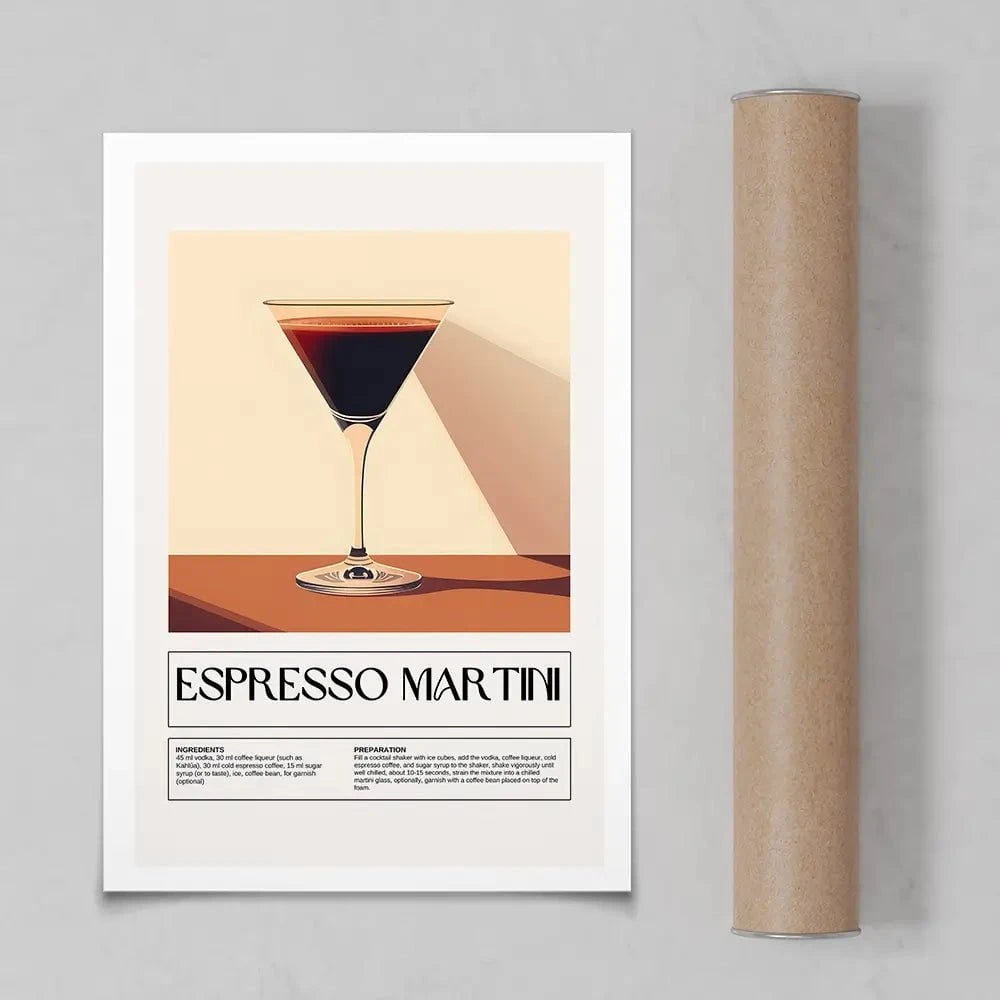 Espresso Martini Recipe Art Print Espresso Martini Recipe Art Print wall art product Art Print Shop
