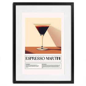 Espresso Martini Recipe Framed Art Print Espresso Martini Recipe Framed Art Print wall art product Art Print Shop