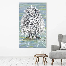 Ethel's Seaside Visit Canvas Print Ethel's Seaside Visit Canvas Print wall art product Maggie Vandewalle - Independent